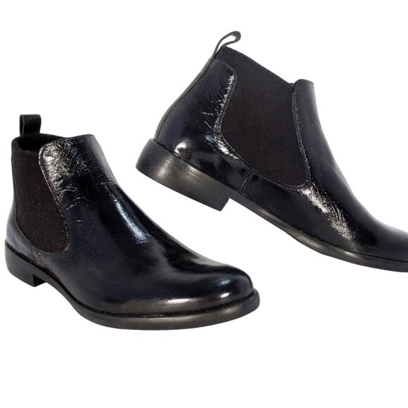 HOMERS ARTISAN $450 Leather Ankle Boots Booties 38.5/8.5 - Made in SPAIN - NWOB - Picture 2 of 9